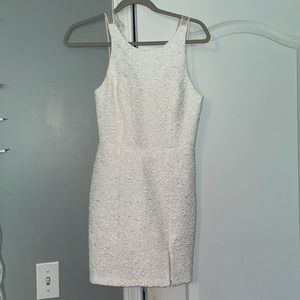 Beautiful white textured tight dress size small